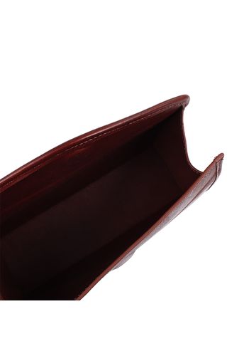 Estojo/Clutch Couro Marrom