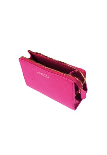 Estojo Makeup Couro Magenta