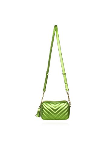 Bolsa Mini Lobby Lima Metalizado