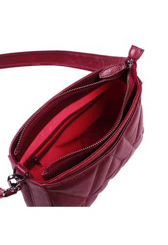 Bolsa Dayana Couro Marsala c/ Vinho
