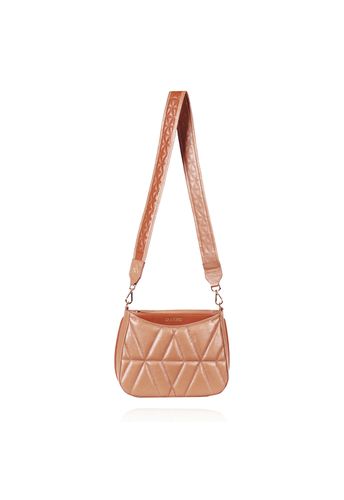 Bolsa Dayana Couro Nude c/ Camel