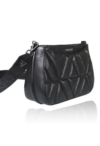 Bolsa Dayana Couro Preto | Sob Encomenda