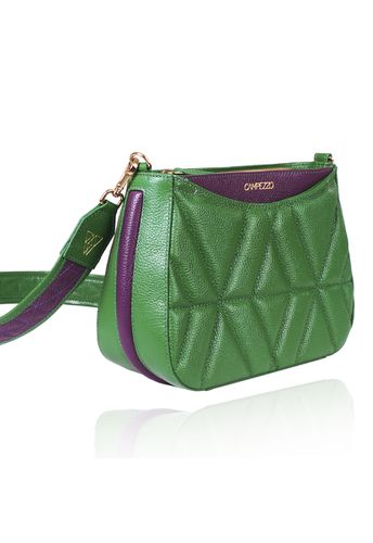 Bolsa Dayana Couro Bandeira c/ Roxo