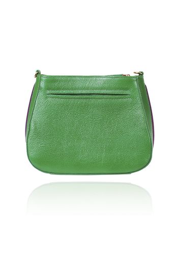 Bolsa Dayana Couro Bandeira c/ Roxo