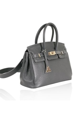 Bolsa Meryl Couro Carbono