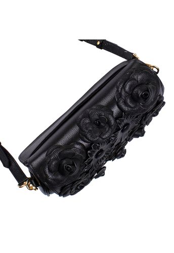 Bolsa Andy Flowers Preto | Sob Encomenda