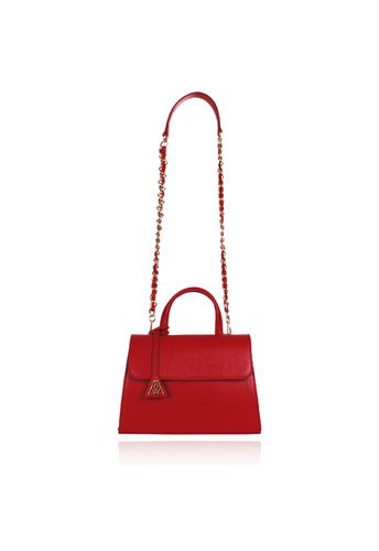 Bolsa Audrey Couro Vermelho