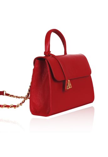 Bolsa Audrey Couro Vermelho