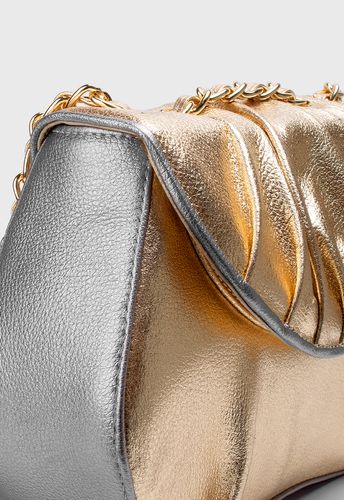 Bolsa Ballet Ouro com Grafite