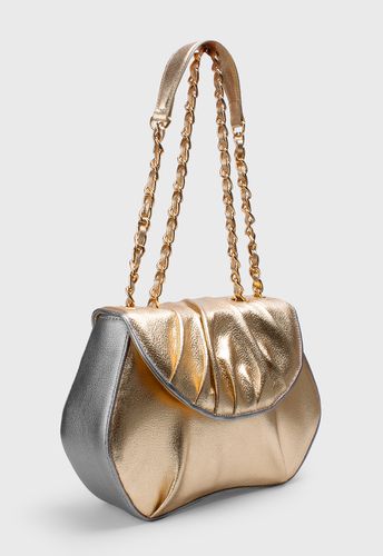 Bolsa Ballet Ouro com Grafite