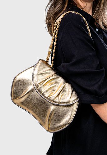 Bolsa Ballet Ouro com Grafite