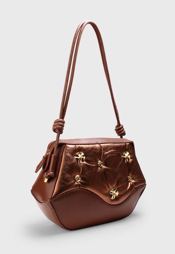 Bolsa Bubble Marrom com Cobre