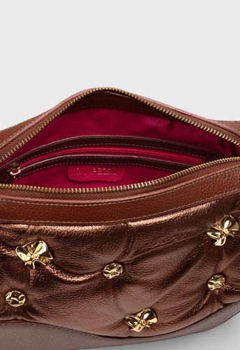 Bolsa Bubble Marrom com Cobre