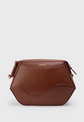 Bolsa Bubble Marrom com Cobre