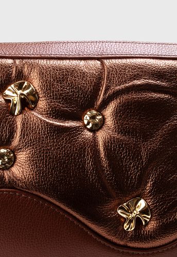 Bolsa Bubble Marrom com Cobre