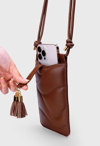 Porta celular Lumen Marrom
