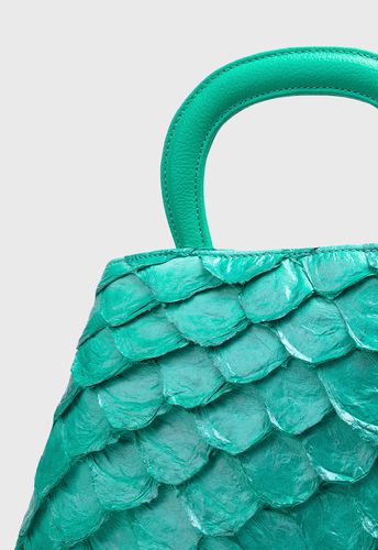 Bolsa Iara Aqua green Pirarucu