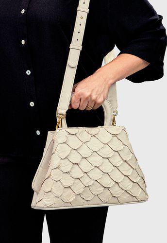 Bolsa Iara Off white Pirarucu