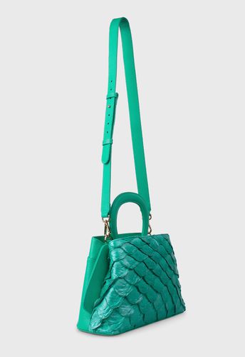 Bolsa Iara Aqua green Pirarucu