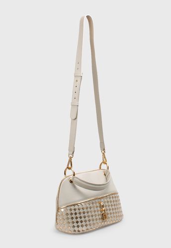 Bolsa Cora Off white com Ouro | Sob Encomenda