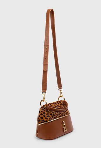 Bolsa Cora Caramelo com Onça