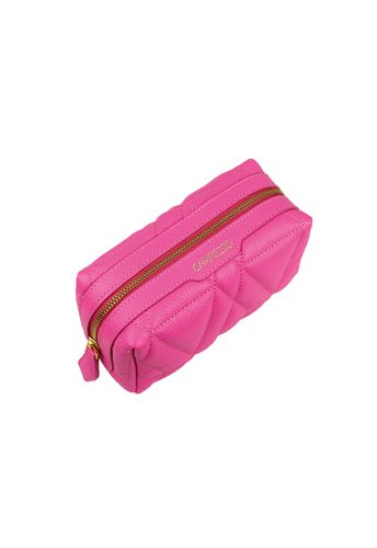 Necessaire Blush Média Couro Rosa Chiclete