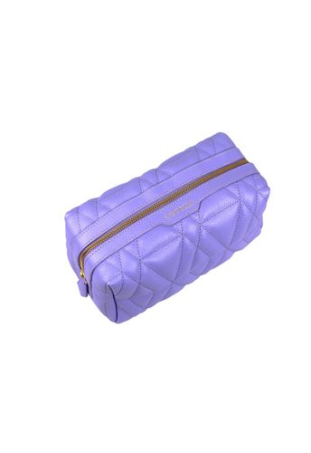 Necessaire Blush Grande Couro Lavanda