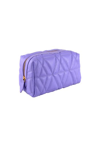Necessaire Blush Grande Couro Lavanda