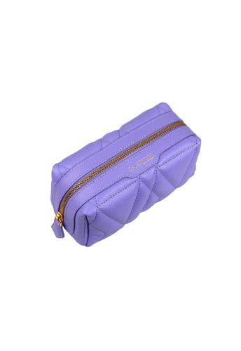 Necessaire Blush Média Couro Lavanda