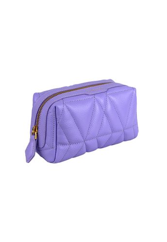 Necessaire Blush Média Couro Lavanda