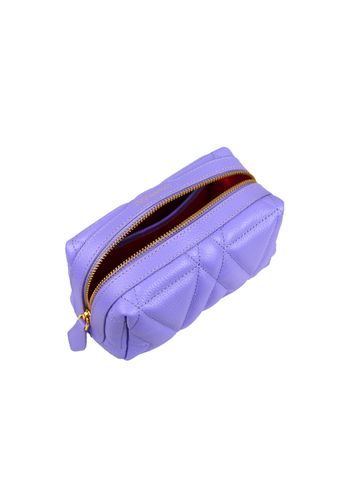Necessaire Blush Média Couro Lavanda