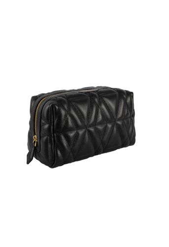 Necessaire Blush Grande Couro Preto