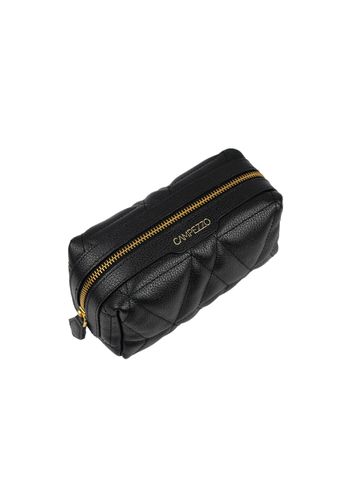 Necessaire Blush Média Couro Preto