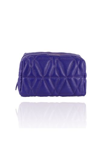 Necessaire Blush Grande Couro Roxo