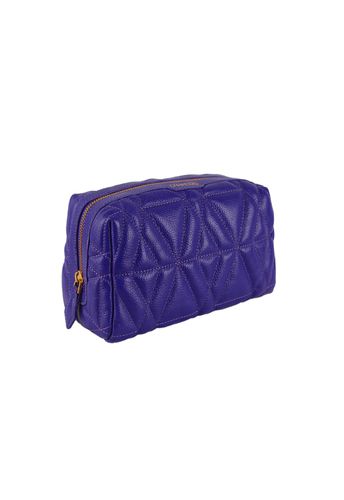 Necessaire Blush Grande Couro Roxo