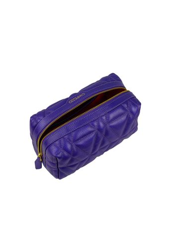 Necessaire Blush Grande Couro Roxo