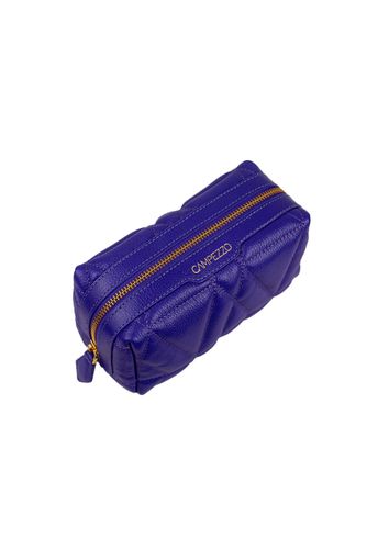 Necessaire Blush Média Couro Roxo
