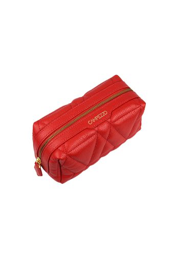 Necessaire Blush Média Couro Scarlet | Sob Encomenda