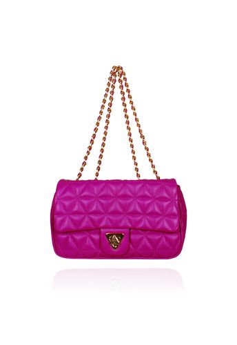 Bolsa Nina Petit Couro Orquídea