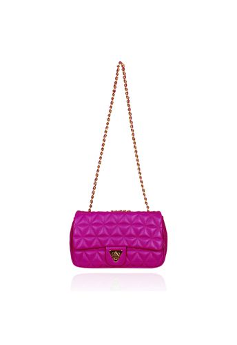 Bolsa Nina Petit Couro Orquídea