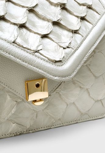 Bolsa Milena Off White Pirarucu | SOB ENCOMENDA