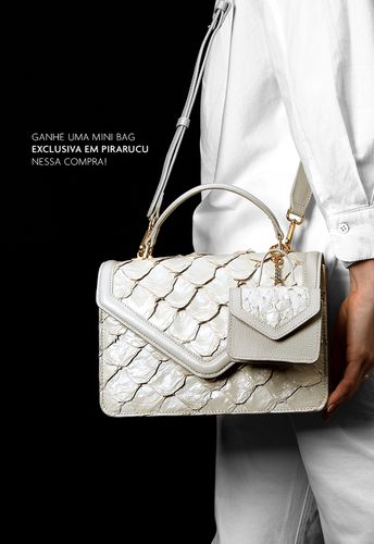Bolsa Milena Off White Pirarucu | SOB ENCOMENDA