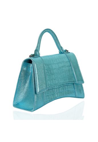 Bolsa Alice Couro Tiffany Metalizado