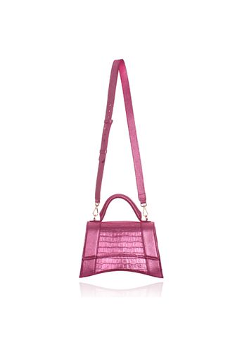 Bolsa Alice Couro Tutti Frutti Metalizado