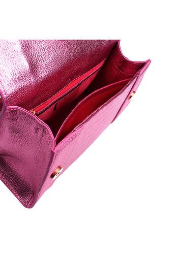 Bolsa Alice Couro Tutti Frutti Metalizado