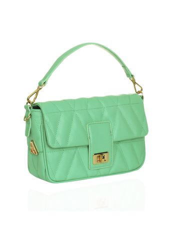 Bolsa Carrie Petit Couro Aqua Green
