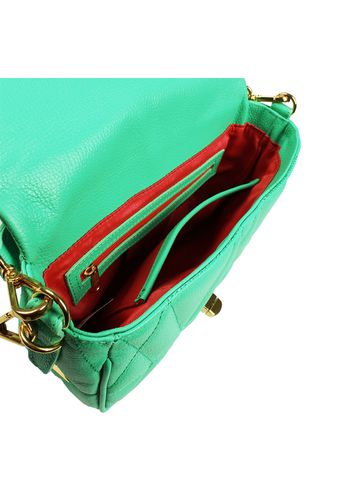 Bolsa Carrie Petit Couro Aqua Green
