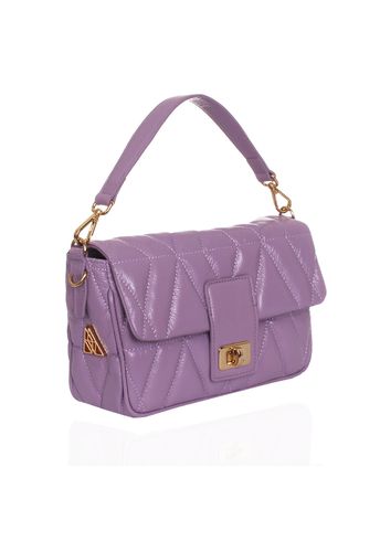 Bolsa Carrie Petit Couro Lilás