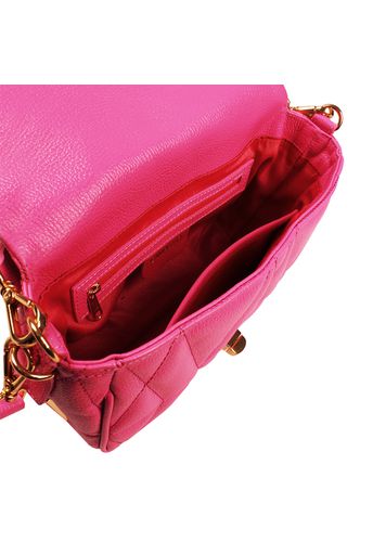 Bolsa Carrie Petit Couro Rosa Chiclete