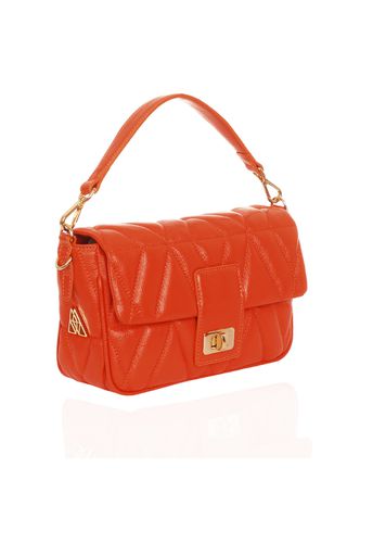 Bolsa Carrie Petit Couro Tangerina